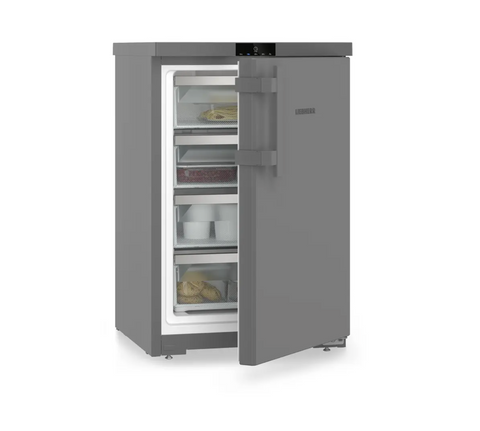 Ⓜ️🔵🔵🔵 LIEBHERR Fdgd 1404 pure - Congelatore da tavolo con SmartFrost, GARANZIA 10 ANNI INCLUSA* originale LIEBHERR, libera installazione, Grigio Scuro, 85 x 55 cm, Nuova classe D