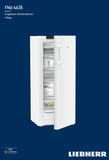 Ⓜ️🔵🔵🔵 LIEBHERR FNd 4635 plus NoFrost - Congelatore verticale con No Frost, GARANZIA 10 ANNI INCLUSA* originale LIEBHERR, libera installazione, bianco, 145,5 x 60 cm, Nuova classe D
