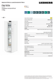 Ⓜ️🔵🔵🔵 LIEBHERR FNd 5036 plus NoFrost - Congelatore verticale con No Frost, GARANZIA 10 ANNI INCLUSA* originale LIEBHERR, libera installazione, bianco, 165,5 x 60 cm, Nuova classe D