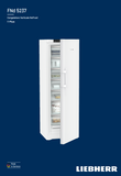 Ⓜ️🔵🔵🔵 LIEBHERR FNd 5237 plus NoFrost - Congelatore verticale con No Frost, GARANZIA 10 ANNI INCLUSA* originale LIEBHERR, libera installazione, bianco, 185,5 x 60 cm, Nuova classe D