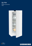 Ⓜ️🔵🔵🔵 LIEBHERR FNc 7026 plus NoFrost - Congelatore verticale con No Frost, GARANZIA 10 ANNI INCLUSA* originale LIEBHERR, libera installazione, bianco, 165,5 x 70 cm, Nuova classe C