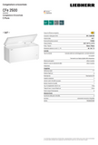 Ⓜ️🔵🔵🔵 LIEBHERR CFe 2500 pure - Congelatore a pozzo con SmartFrost, GARANZIA 10 ANNI INCLUSA* originale LIEBHERR, libera installazione, bianco, 167 x 82 cm, Nuova classe E