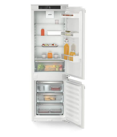 Ⓜ️🔵🔵🔵 LIEBHERR ICNd 5103 pure NoFrost - Frigorifero combinato da incasso con EasyFresh e NoFrost, GARANZIA 10 ANNI INCLUSA* originale LIEBHERR, Combinazione frigo sopra e congelatore sotto, porta autoportante, 177 x 60 cm, Nuova classe D