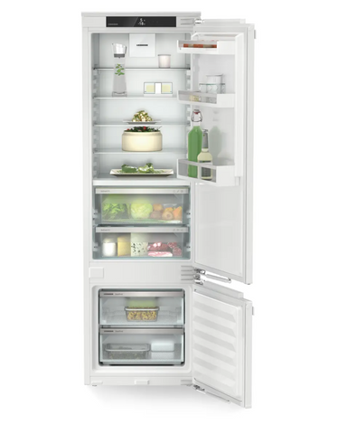 Ⓜ️🔵🔵🔵 LIEBHERR ICBbi 5122 plus BioFresh - Frigorifero combinato da incasso con BioFresh e SmartFrost, GARANZIA 10 ANNI INCLUSA* originale LIEBHERR, Combinazione frigo sopra e congelatore sotto, porta autoportante, 177 x 60 cm, Nuova classe B