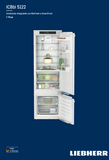 Ⓜ️🔵🔵🔵 LIEBHERR ICBbi 5122 plus BioFresh - Frigorifero combinato da incasso con BioFresh e SmartFrost, GARANZIA 10 ANNI INCLUSA* originale LIEBHERR, Combinazione frigo sopra e congelatore sotto, porta autoportante, 177 x 60 cm, Nuova classe B