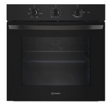 Ⓜ️🔵🔵🔵 Indesit IO235HB - Forno elettrico da incasso, nero, multifunzione, 66 litri, Classe A