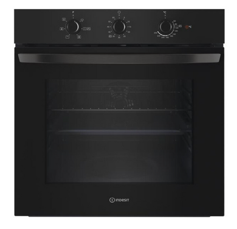 Ⓜ️🔵🔵🔵 Indesit IO235HB - Forno elettrico da incasso, nero, multifunzione, 66 litri, Classe A