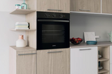 Ⓜ️🔵🔵🔵 Indesit IO235HB - Forno elettrico da incasso, nero, multifunzione, 66 litri, Classe A