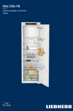 Ⓜ️🔵🔵🔵 LIEBHERR IRSe 5101 pure - Frigorifero monoporta da incasso con EasyFresh e Vano Congelatore, GARANZIA 10 ANNI INCLUSA* originale LIEBHERR, porta a traino, bianco, 177 x 60 cm, Nuova classe E