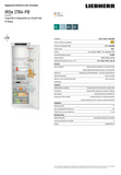 Ⓜ️🔵🔵🔵 LIEBHERR IRSe 5101 pure - Frigorifero monoporta da incasso con EasyFresh e Vano Congelatore, GARANZIA 10 ANNI INCLUSA* originale LIEBHERR, porta a traino, bianco, 177 x 60 cm, Nuova classe E