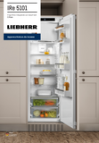 Ⓜ️🔵🔵🔵 LIEBHERR IRe 5101 pure - Frigorifero monoporta da incasso con EasyFresh e Vano Congelatore, GARANZIA 10 ANNI INCLUSA* originale LIEBHERR, porta autoportante, bianco, 177 x 60 cm, Nuova classe E