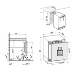 Ⓜ️🔵🔵🔵 LIEBHERR URc 3700 pure - Frigorifero da incasso sottopiano, GARANZIA 10 ANNI INCLUSA* originale LIEBHERR, porta autoportante, bianco, 86 x 60 cm, Nuova classe C