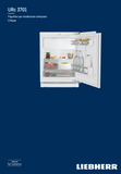 Ⓜ️🔵🔵🔵 LIEBHERR URc 3701 pure - Frigorifero da incasso sottopiano con vano congelatore, GARANZIA 10 ANNI INCLUSA* originale LIEBHERR, porta autoportante, bianco, 86 x 60 cm, Nuova classe C
