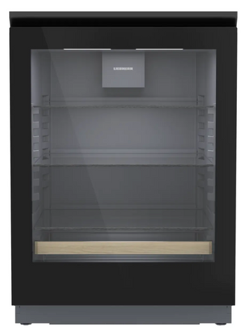 Ⓜ️🔵🔵🔵 LIEBHERR UBCgb 3731 plus - Frigorifero per bevande sottopiano da incasso con porta a vetro GlassBlack, GARANZIA 10 ANNI INCLUSA* originale LIEBHERR, Nero e Vetro, 86 x 60 cm, Nuova classe B