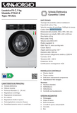 Ⓜ️🔵🔵🔵 SanGiorgio F914C-E - Lavatrice 9 kg inverter, MADE IN ITALY, già inclusa GARANZIA 5 ANNI SU SCHEDA ELETTRONICA, centrifuga 1400 giri, Nuova classe A