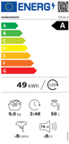 Ⓜ️🔵🔵🔵 SanGiorgio F914C-E - Lavatrice 9 kg inverter, MADE IN ITALY, già inclusa GARANZIA 5 ANNI SU SCHEDA ELETTRONICA, centrifuga 1400 giri, Nuova classe A