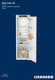 Ⓜ️🔵🔵🔵 LIEBHERR IRSe 1784-PB - Frigorifero monoporta da incasso con EasyFresh e Vano Congelatore, GARANZIA 10 ANNI INCLUSA* originale LIEBHERR, porta a traino, bianco, 177 x 60 cm, Nuova classe E