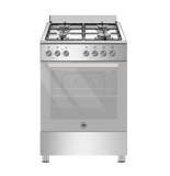 Ⓜ️🔵🔵🔵 LA GERMANIA SE664GX24 - Cucina inox, forno a gas, 60 cm, piano cottura a 4 fuochi gas, Classe A