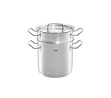 Ⓜ️🔵🔵🔵 Fissler Scolapasta - Scolapasta, Cottura al vapore, Serie Original-Profi Collection Multistar, Capacità 6 Litri, Diametro 20 cm, Coperchio con funzione Condensate-Plus