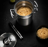 Ⓜ️🔵🔵🔵 Fissler Scolapasta - Scolapasta, Cottura al vapore, Serie Original-Profi Collection Multistar, Capacità 6 Litri, Diametro 20 cm, Coperchio con funzione Condensate-Plus