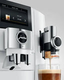Ⓜ️🔵🔵🔵 JURA J8 Piano White - Macchina da caffè espresso COMPLETAMENTE AUTOMATICA, colore Piano White, 31 Bevande, anche con latte, Funzione Sweet Foam