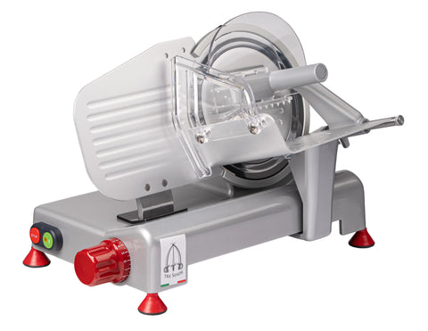 Ⓜ️🔵🔵🔵 Tre Spade DOMUS 195 - [📦🚨Spedizione immediata!🚚💨] Affettatrice ad uso domestico, struttura in alluminio, lama professionale Ø 19,5 cm, Affilatoio amovibile incluso, Made in Italy