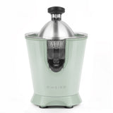 Ⓜ️🔵🔵🔵 SWEISS ZEST7 - Spremiagrumi elettrico di altissima qualità, SENZA BPA GARANTITO, corpo in acciaio inox, rivestimento VERDE RETRÒ, lavabile in LAVASTOVIGLIE, con BRACCIO IN ACCIAIO INOX ROBUSTISSIMO