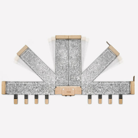 Set di Piatti da Raclette per 6 Persone - 30x22 Pannello in Legno con Set di Piatti da Raclette per 6 Persone - 30x22 Pannello in Legno con