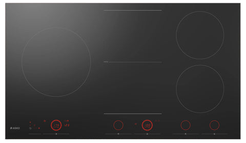 Ⓜ️🔵🔵🔵 Asko HID 965 GC - Piano cottura a induzione Celsius° Cooking, 90 cm, Vetro Nero, In appoggio