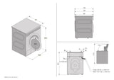 Ⓜ️🔵🔵🔵 ASKO W 5114 CXLW - Lavatrice 11 kg, bianca, 1400 giri, VASCA E CESTELLO IN ACCIAIO INOX, ZERO VIBRAZIONI anche in centrifuga al massimo, CHIUSURA ERMETICA IN ACCIAIO SENZA GUARNIZIONE IN GOMMA quindi NIENTE MUFFA E DEPOSITI NELL'OBLÒ, Nuova classe A