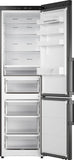 Ⓜ️🔵🔵🔵 ASKO RFC 226 RNBB1 - Frigorifero combinato, frigo sopra e congelatore sotto, Total No Frost, libera installazione (incassabile), BLACK STEEL (ACCIAIO NERO), 60 x 203 cm, Nuova classe B