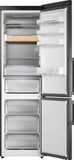 Ⓜ️🔵🔵🔵 ASKO RFC 526 RNBB1 - Frigorifero combinato, frigo sopra e congelatore sotto, Total No Frost, libera installazione (incassabile), BLACK STEEL (acciaio nero), 60 x 203 cm, Nuova classe B