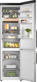 Ⓜ️🔵🔵🔵 ASKO RFC 526 RNBS1 - Frigorifero combinato, frigo sopra e congelatore sotto, Total No Frost, libera installazione (incassabile), ACCIAIO, 60 x 203 cm, Nuova classe B