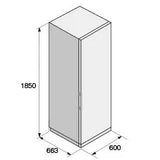 Ⓜ️🔵🔵🔵 ASKO R 23841 W - Frigorifero monoporta, libera installazione (incassabile), BIANCO, 60 x 185 cm, Nuova classe C