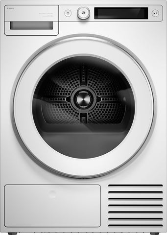 Ⓜ️🔵🔵🔵 ASKO T 509 HRW - Asciugatrice 9 kg, bianca, Cestello in Acciaio inox, TERZO ANNO DI GARANZIA GIÀ INCLUSO, Pompa di calore, Nuova classe B
