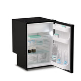 Ⓜ️🔵🔵🔵 Vitrifrigo C115i CHR - Frigo-Freezer, Porta singola, 115 Litri, Nero, Serie CHROMELOCK, Luce LED, Vent Position, A x L x P 76.6x52.5x56 cm