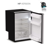 Ⓜ️🔵🔵🔵 Vitrifrigo C115i CHR HP - Frigo-Freezer, Porta singola, 115 Litri, Grigio, Luce LED, Vent Position, A x L x P 76.6x52.5x56 cm