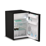 Ⓜ️🔵🔵🔵 Vitrifrigo C130L CHR - Frigo-Freezer, Porta singola, 130 Litri, Nero, Luce LED, Vent Position, A x L x P 76.7x52.5x56.5 cm