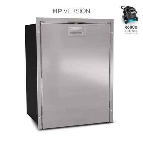 Ⓜ️🔵🔵🔵 Vitrifrigo C130LXD OCX2 HP - Frigo-Freezer, Porta singola, 130 Litri, Acciaio Inox, Luce LED interna, Vent Position, A x L x P 79.3x58.8x55.8 cm