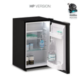 Ⓜ️🔵🔵🔵 Vitrifrigo C50i CHR HP - Frigo-Freezer, Porta singola, 50 Litri, Nero, Luce LED, Vent Position, A x L x P 63.6x39.6x39.7 cm