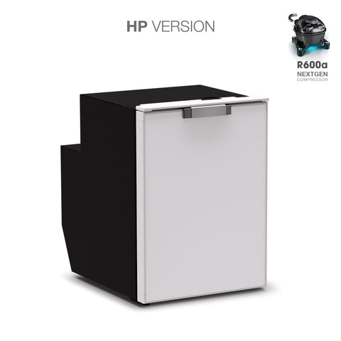 Ⓜ️🔵🔵🔵 Vitrifrigo C51DWi CHR HP - Frigo-Freezer, A cassetto, 51 Litri, Grigio, Serie CHROMELOCK, Luce LED, A x L x P 53.2x38x51.4 cm