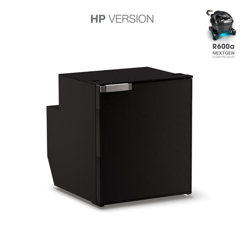 Ⓜ️🔵🔵🔵 Vitrifrigo C62i CHR HP - Frigo-Freezer, Porta singola, 62 Litri, Nero, Vent Position, A x L x P 53x45x54,2 cm
