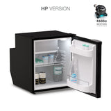 Ⓜ️🔵🔵🔵 Vitrifrigo C62i CHR HP - Frigo-Freezer, Porta singola, 62 Litri, Nero, Vent Position, A x L x P 53x45x54,2 cm