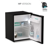 Ⓜ️🔵🔵🔵 Vitrifrigo C75L CHR HP - Frigo-Freezer, Porta singola, 75 Litri, Nero, Luce LED, Vent Position, A x L x P 62.2x47x46 cm