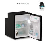 Ⓜ️🔵🔵🔵 Vitrifrigo C90i CHR HP - Frigo-Freezer, Porta singola, 90 Litri, Nero, Luce LED, Vent Position, A x L x P 62.2x47x54.7 cm