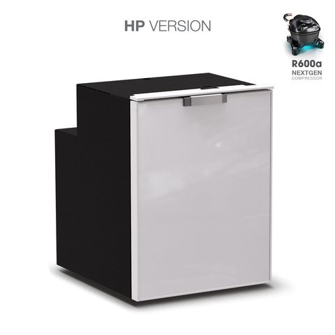 Ⓜ️🔵🔵🔵 Vitrifrigo C90DWi CHR HP - Frigo-Freezer, A cassetto, 90 Litri, Grigio, Serie CHROMELOCK, Luce LED, AxLxP 62.2x47x54.7 cm