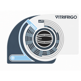 Ⓜ️🔵🔵🔵 Vitrifrigo C29M - Frigo-Freezer Portatile, Termostato Meccanico, 29 L, Grigio, Luce LED Interna, A x L x P 39x53x34.5 cm