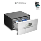 Ⓜ️🔵🔵🔵 Vitrifrigo D20A HP - Frigo-Freezer, Apertura a cassetto, Bianco, 20 Litri, Serie COMPACT DRAWER, Termostato Digitale, Night Mode, A x L x P 25x44x56.2 cm