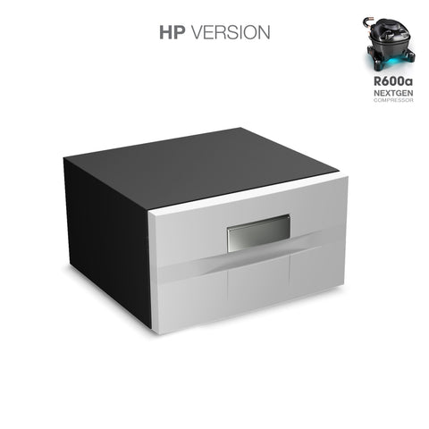 Ⓜ️🔵🔵🔵 Vitrifrigo D20A HP - Frigo-Freezer, Apertura a cassetto, Bianco, 20 Litri, Serie COMPACT DRAWER, Termostato Digitale, Night Mode, A x L x P 25x44x56.2 cm