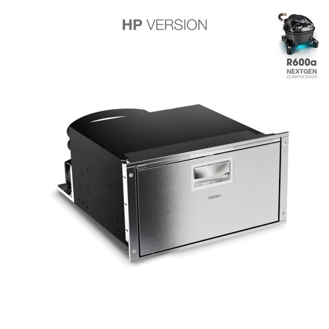 Ⓜ️🔵🔵🔵 Vitrifrigo D20AX HP - Frigo-Freezer, Apertura a cassetto, Acciaio Inox, 20 Litri, Serie COMPACT DRAWER, Termostato Elettrico Led, A x L x P 27.6x49.8x56.8 cm